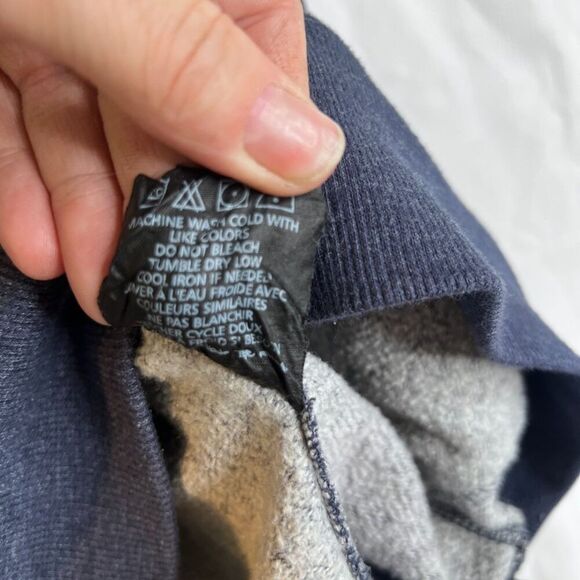 Billabong Crewneck Pullover Two Tone Sweater Front Pockets Mens Size Medium - Picture 2 of 10